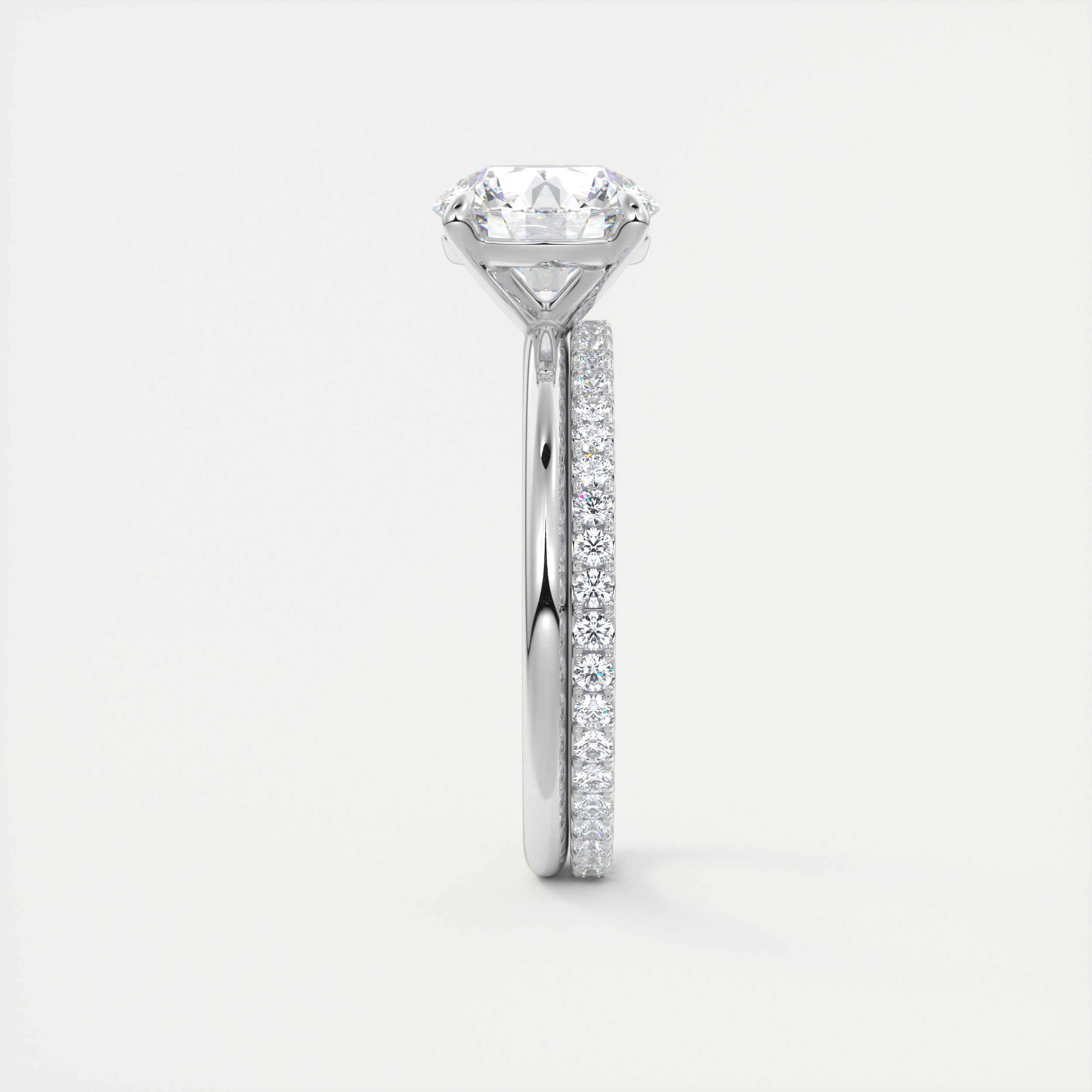 Moissanite wedding jewelry for bride