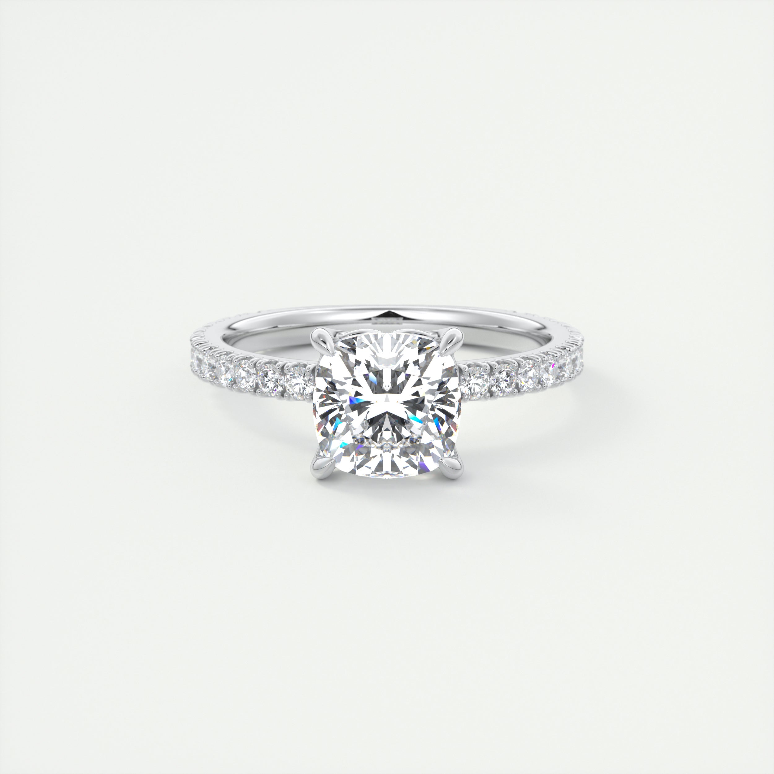 gray moissanite