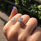 Emerald Pave Engagement Ring