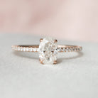 1CT Moissanite Engagement Ring