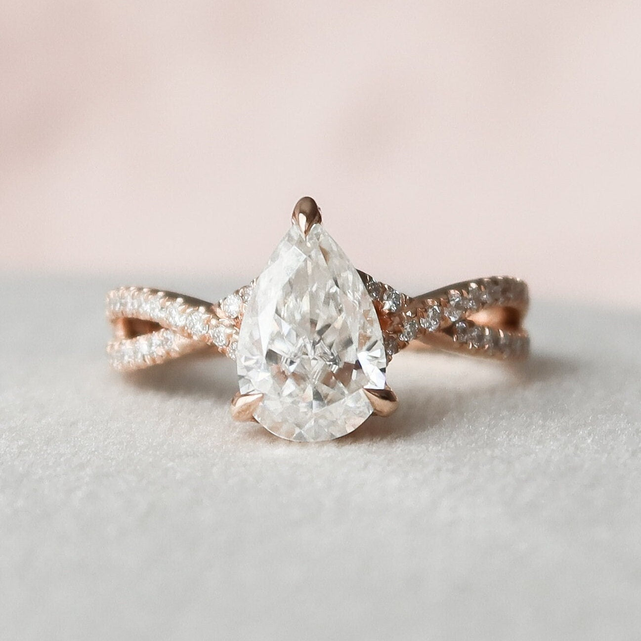 Pear Shaped Engagement Ring