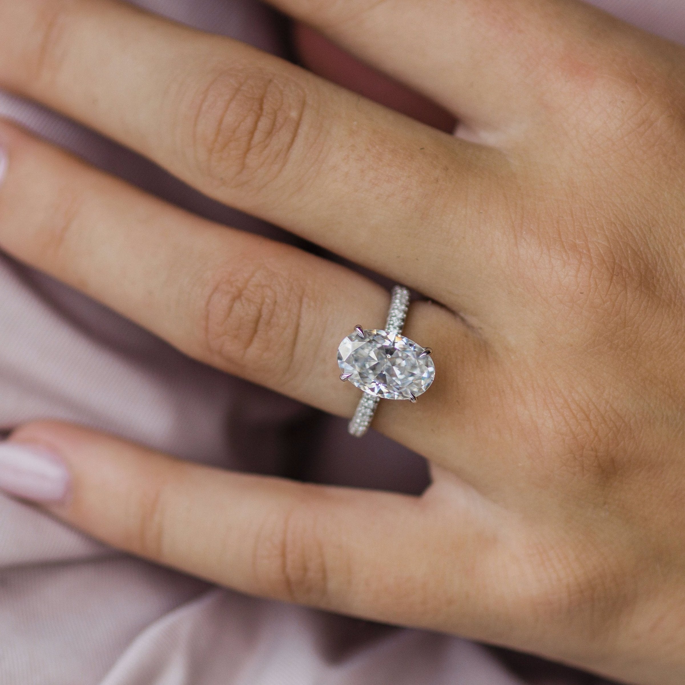 Intricate moissanite designs