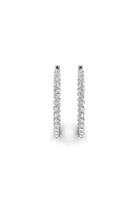 0.32Ct Round Cut Moissanite Hoops Diamond Earrings for Women