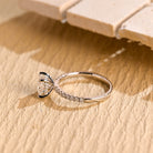 1 Carat Cushion Moissanite Engagement Ring