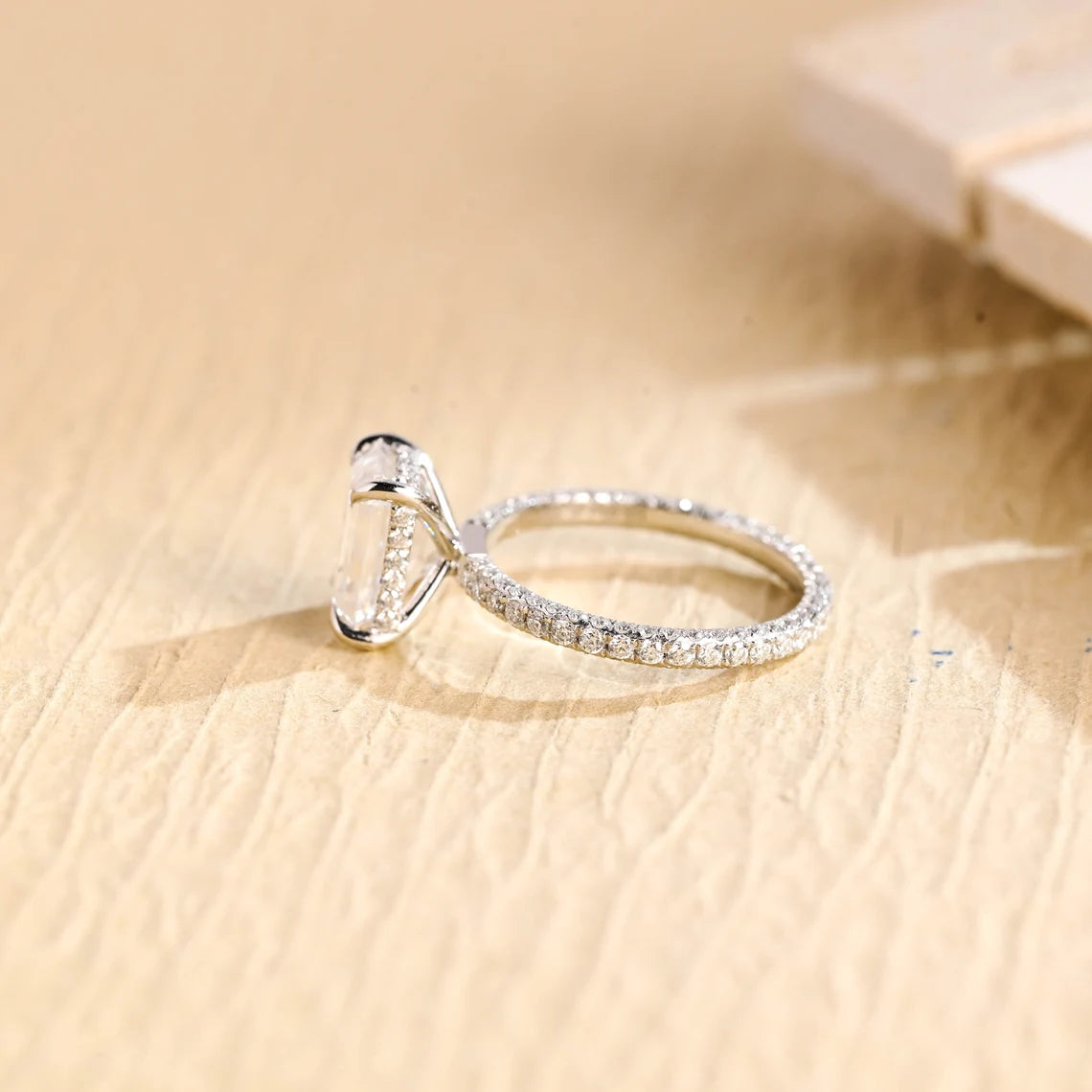 Hidden Halo Moissanite Ring