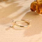 1 Carat Emerald Moissanite Ring