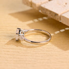 Heart Shaped Three Stone Ring
