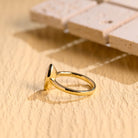 Bezel Set Moissanite Ring