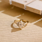 Marquise Cut Moissanite Engagement Ring