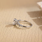1 Carat Oval Moissanite Engagement Ring