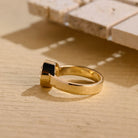 Oval Cigar Band Engagement Ring