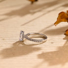 Oval Cut Moissanite Engagement Ring