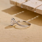 Oval Cut Moissanite Engagement Ring