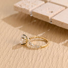 Oval Cut Moissanite Engagement Ring