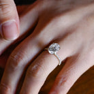 Oval Cut Moissanite Engagement Ring