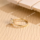 Oval Cut Moissanite Engagement Ring
