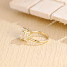 Oval Cut Moissanite Engagement Ring