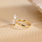 1 Carat Pear Moissanite Ring
