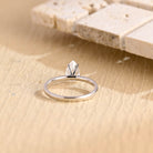 1 Carat Pear Moissanite Engagement Ring