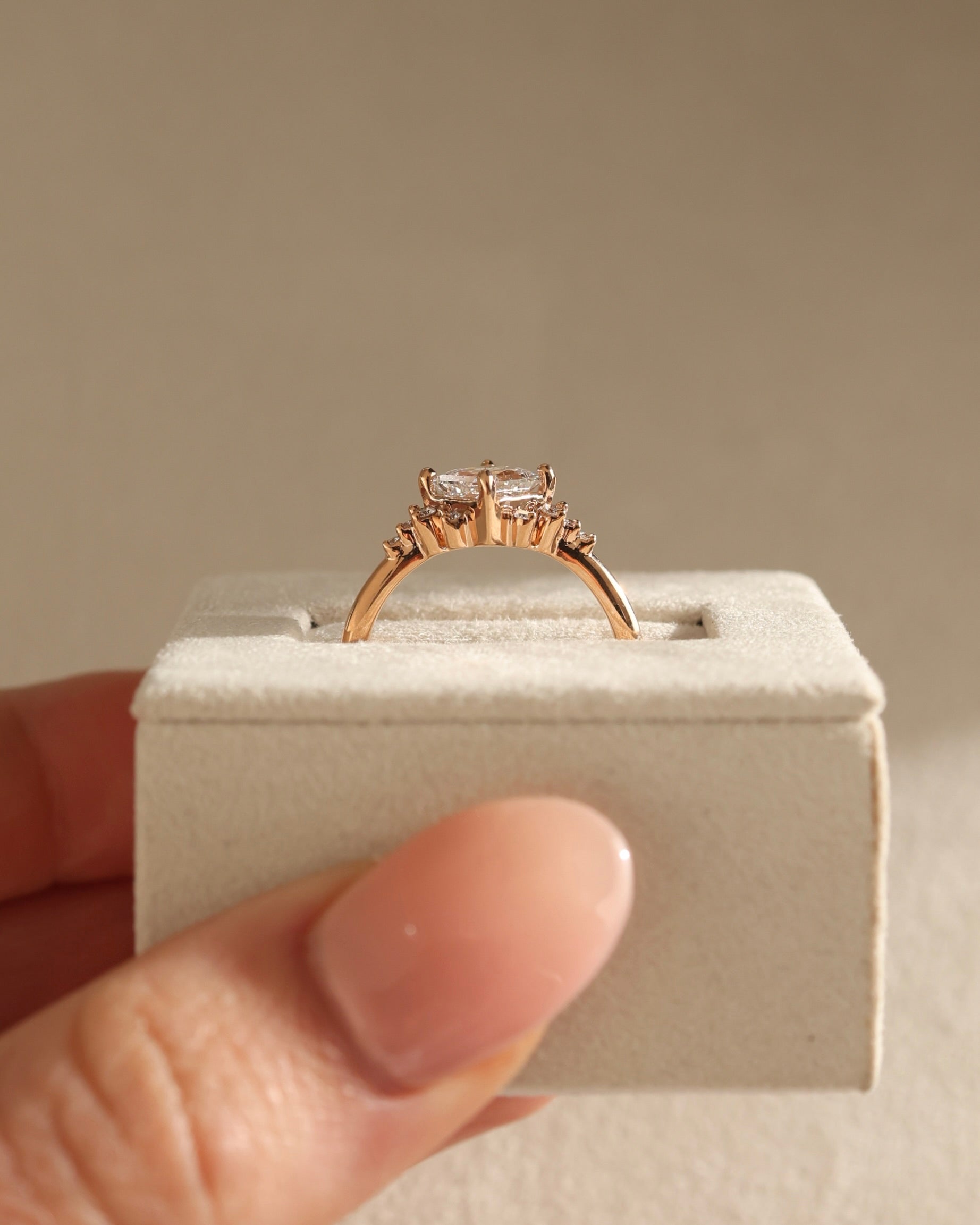 Princess Cut Cluster Ring