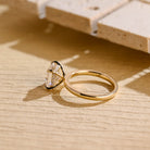 1 Carat Princess Moissanite Engagement Ring