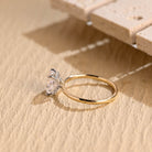 1 Carat Radiant Moissanite Engagement Ring