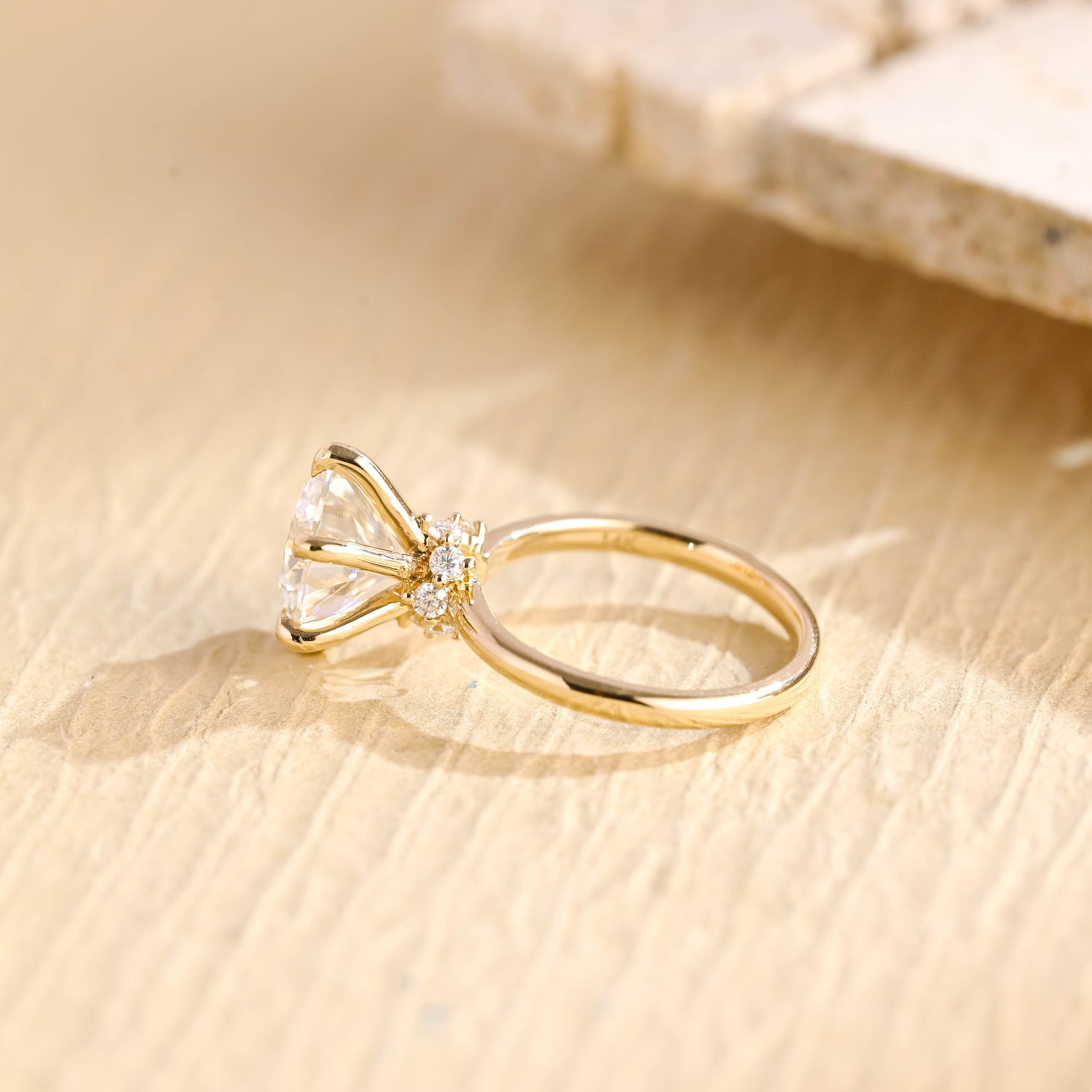 Hidden Halo Moissanite Ring