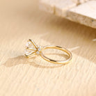 Hidden Halo Moissanite Ring