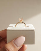 Round Cut Moissanite Engagement Ring