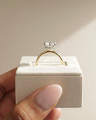 Round Cut Moissanite Engagement Ring