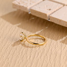Round Solitaire Moissanite Ring