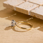 Hidden Halo Solitaire Ring