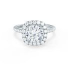 Halo Moissanite Ring