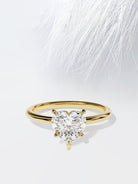 Heart Cut Moissanite Solitaire Diamond Engagement Ring For Women