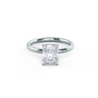 Moissanite cushion cut eternity ring New York