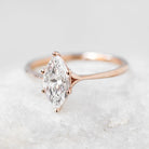 Marquise Cut Moissanite Engagement Ring