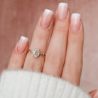 Oval Cut Moissanite Engagement Ring
