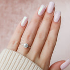 Hidden Halo Moissanite Ring