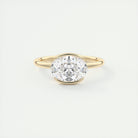 Oval Moissanite Engagement Ring