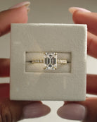2CT Emerald Cut Moissanite Ring