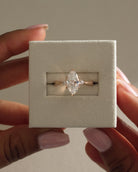 Marquise Moissanite Engagement Ring
