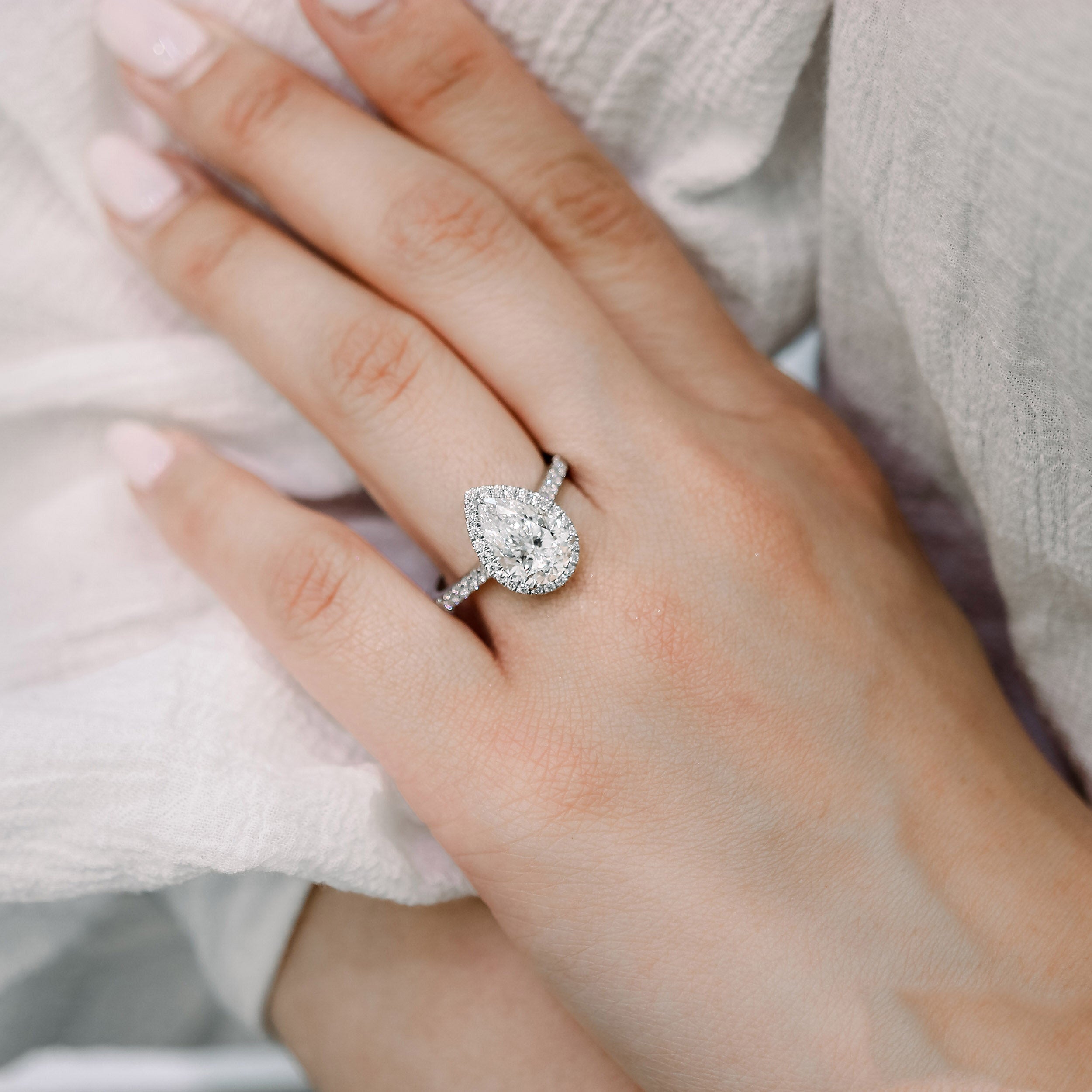 Halo Engagement Ring