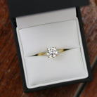 Round Cut Moissanite Ring