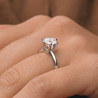 Round Solitaire Moissanite Ring