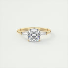 Cushion Cut Moissanite Engagement Ring