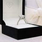 Pave Moissanite Engagement Ring
