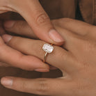 2ct Elongated Cushion Moissanite Ring