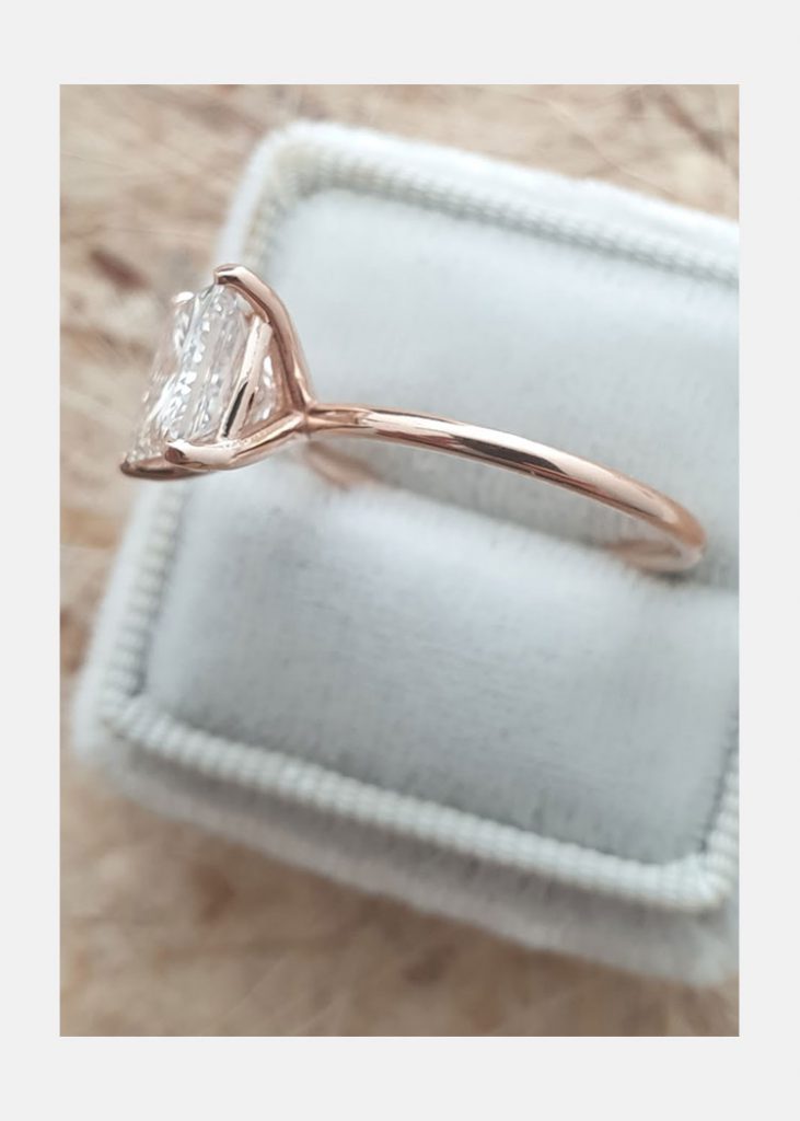 Four Prong Moissanite Ring