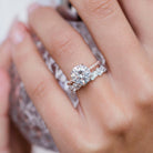Round Cut Moissanite Engagement Ring