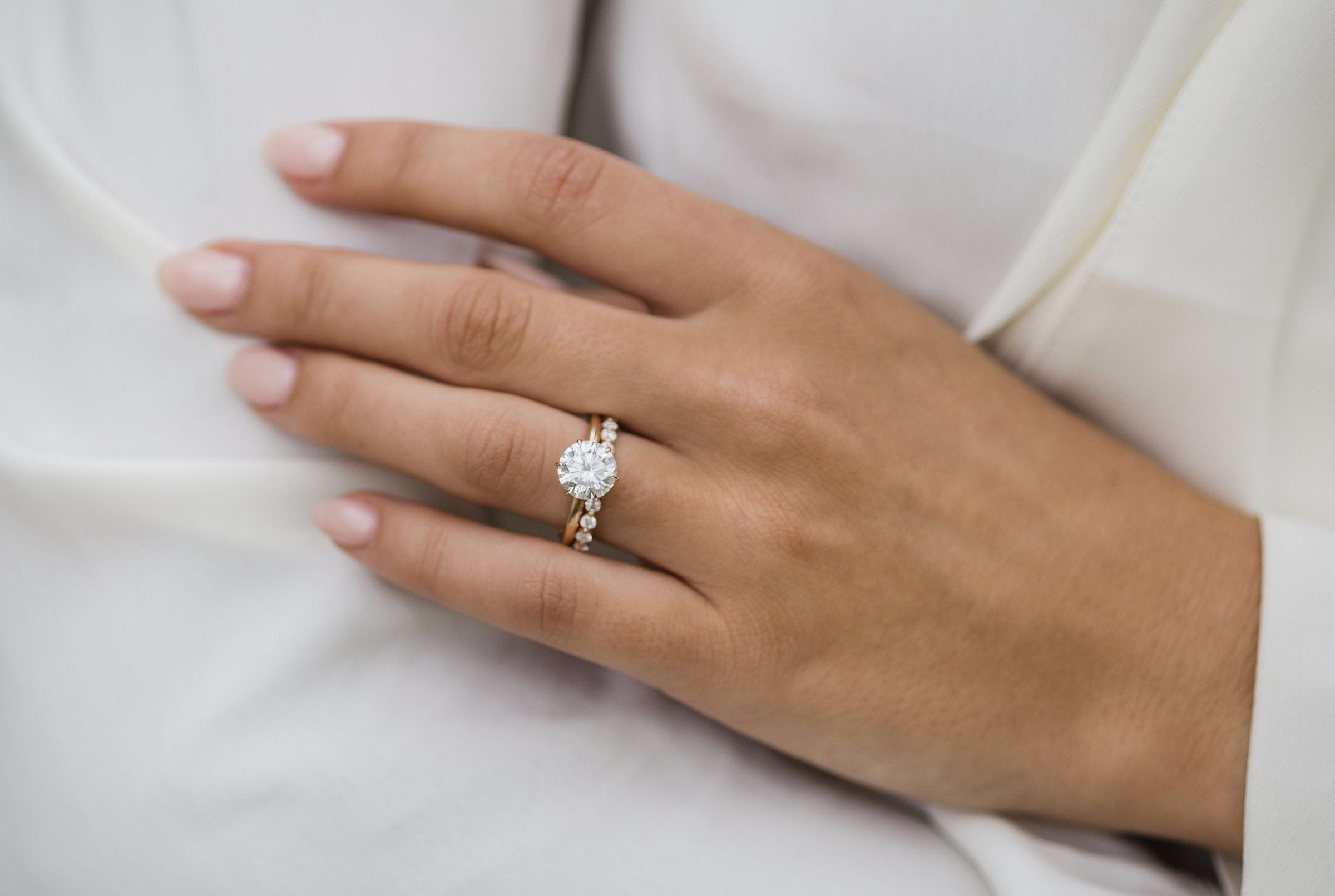 Round Engagement Ring